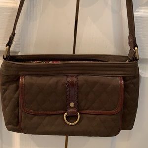 Vera Bradley quilted olive purse